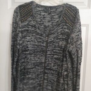 Maurices sweater zip front 